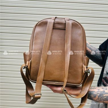 Balo Da Chất Lượng In Logo Theo Yêu Cầu - Balo Học Sinh Ba Lô Đựng Laptop