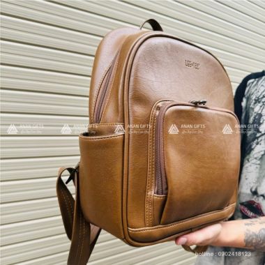 Balo Da Chất Lượng In Logo Theo Yêu Cầu - Balo Học Sinh Ba Lô Đựng Laptop