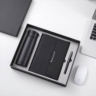 Bộ Quà Tặng Sổ Tay – Bình Giữ Nhiệt – Bút Ký In Logo Theo Yêu Cầu