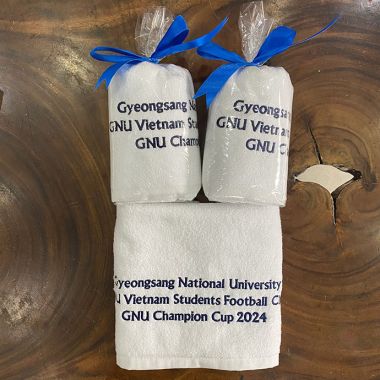 Bộ quà tặng túi canvas - khăn tắm - móc khóa in logo | Quà Tặng Nhanh