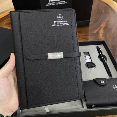 Bộ quà tặng sổ tay 4 món - Quà tặng doanh nghiệp giá rẻ | Quà Tặng Nhanh