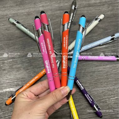 BKL 02 - Bút Kim Loại Đầu Cảm Ứng - Bút Kim Loại In Logo Theo Yêu Cầu