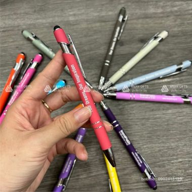 BKL 02 - Bút Kim Loại Đầu Cảm Ứng - Bút Kim Loại In Logo Theo Yêu Cầu