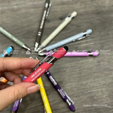 BKL 02 - Bút Kim Loại Đầu Cảm Ứng - Bút Kim Loại In Logo Theo Yêu Cầu