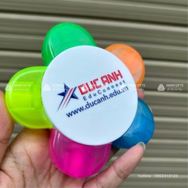 BHL 01 - Bút Highlight Hình Bông Hoa In Logo Chuyển Nhiệt - Quà Tặng Giá Rẻ