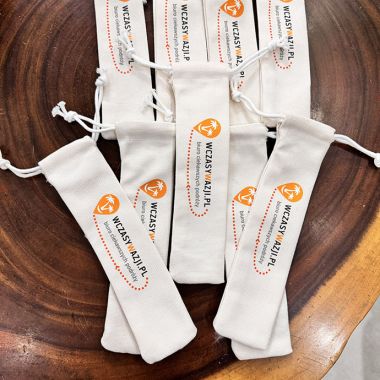 Túi Vải Canvas Đựng Bộ Ống Hút - Túi Canvas Mini Đựng Ống Hút - In Logo Theo Yêu Cầu