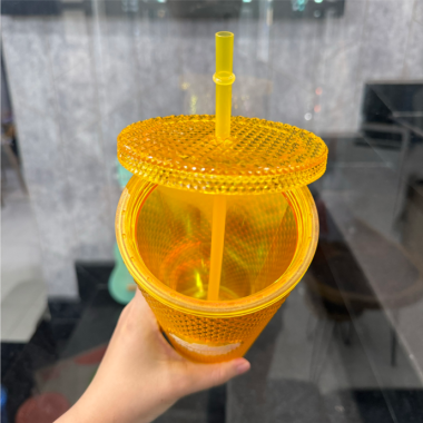 LY NHỰA GAI DUNG TÍCH 700ML - LY NHỰA KIM CƯƠNG IN LOGO THEO YÊU CẦU