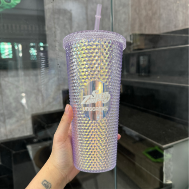 LY NHỰA GAI DUNG TÍCH 700ML - LY NHỰA KIM CƯƠNG IN LOGO THEO YÊU CẦU