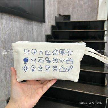 Túi Canvas Mini In Logo Theo Yêu Cầu - Sản Xuất Túi Canvas Giá Rẻ