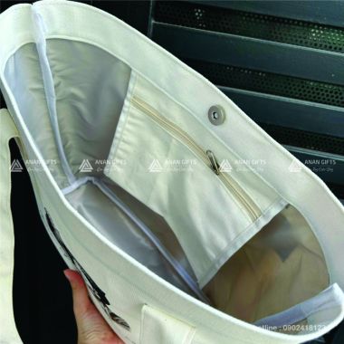 Túi Vải Canvas Hình Hộp - In Logo Theo Yêu Cầu - Sản Xuất Túi Canvas Giá Rẻ