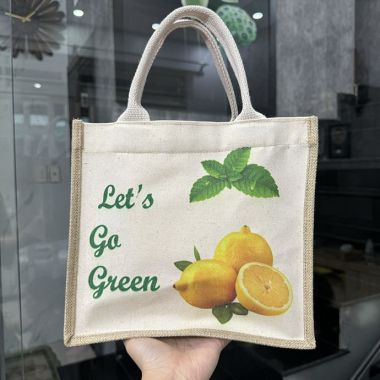 Túi Vải Đay In Logo Chất Lượng - Túi Cói In Logo Giá Rẻ