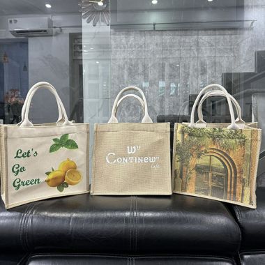 Túi Vải Đay In Logo Chất Lượng - Túi Cói In Logo Giá Rẻ