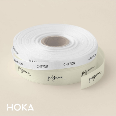 Ruy băng chiffon in logo thương hiệu – mềm mịn, sang trọng, theo yêu cầu