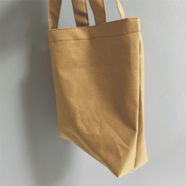 Túi vải không dệt màu vàng trơn