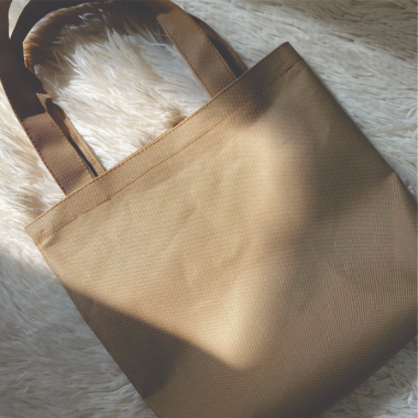 Túi vải không dệt màu vàng trơn
