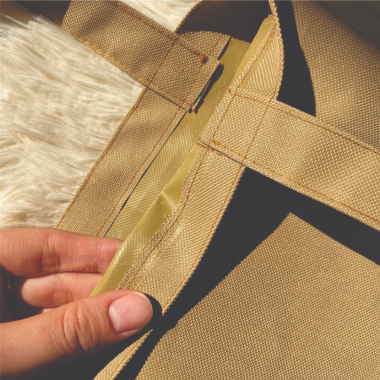 Túi vải không dệt màu vàng trơn