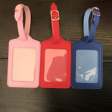 Thẻ Hành Lý Da PU Nhiều Màu – Tag Hành Lý In Logo Theo Yêu Cầu