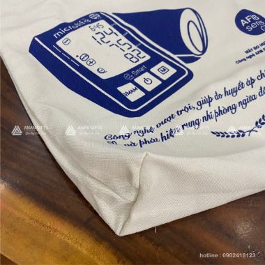 Túi Vải Canvas In Kéo Lụa Theo Yêu Cầu Giá Rẻ - Túi Vải Canvas In Logo Theo Yêu Cầu