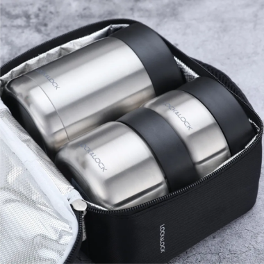 Bộ Hộp Cơm Giữ Nhiệt Lock&Lock LHC8031SLV - In & Khắc Logo Theo Yêu Cầu giá tốt - Quà Tặng Doanh Nghiệp