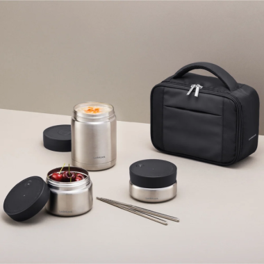 Bộ Hộp Cơm Giữ Nhiệt Lock&Lock LHC8031SLV - In & Khắc Logo Theo Yêu Cầu giá tốt - Quà Tặng Doanh Nghiệp