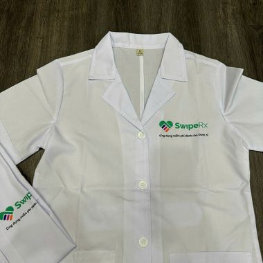 Áo Blouse Y Tế In Logo Theo Yêu Cầu - May Áo Blouse Giá Rẻ