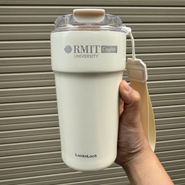 Ly Giữ Nhiệt LocknLock LHC4340 - In Logo RMIT- In Logo  Theo Yêu Cầu, Giữ Nhiệt Hiệu Quả