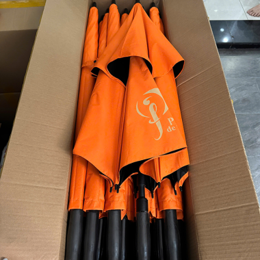 Ô Dù Cỡ Lớn Màu Cam – In Logo Paradis de L’amour