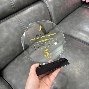 Kỷ Niệm Chương Thiết Kế Theo Yêu Cầu – Pha Lê, Gỗ, Mica Đẹp | Quà Tặng Nhanh