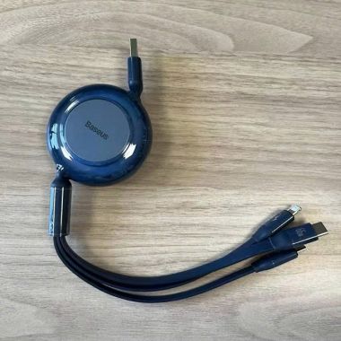 Bộ Sạc Màu Đen In Logo Theo Yêu Cầu – Quà Tặng Công Nghệ Sang Trọng