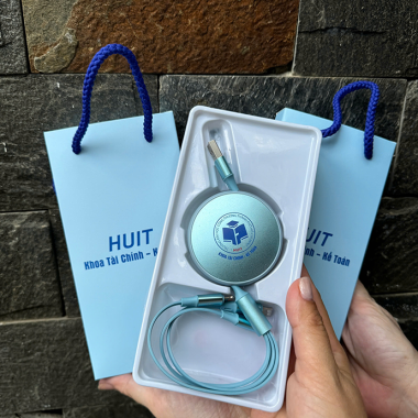 Bộ Sạc Adapter Kèm Dây Sạc In Logo – Quà Tặng Công Nghệ Giá Rẻ