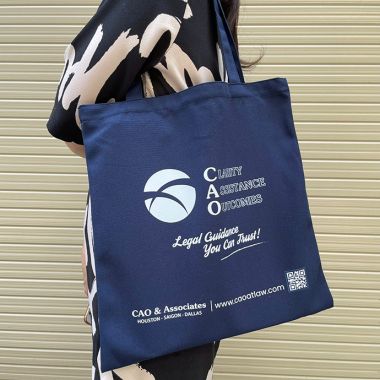 Túi Vải Canvas Màu Xanh Đen In Logo Theo Yêu Cầu – Lịch Lãm & Bền Đẹp