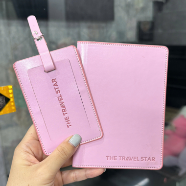 Bóp Đựng Hộ Chiếu Da PU – Passport Holder In Logo Cao Cấp