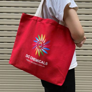 Túi Vải Canvas Màu Đỏ In Logo Theo Yêu Cầu – Nổi Bật & Thời Trang