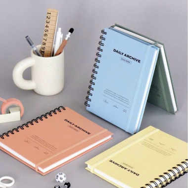 Xổ Lò Xo Bìa Cứng Thiết Kế Theo Yêu Cầu – In Sổ Tay Logo Công Ty