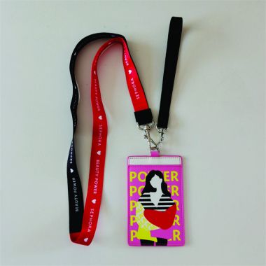 Bao Đeo Thẻ Nhân Viên Da PU In Logo – Thiết Kế Theo Yêu Cầu