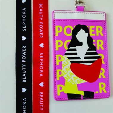 Bao Đeo Thẻ Nhân Viên Da PU In Logo – Thiết Kế Theo Yêu Cầu