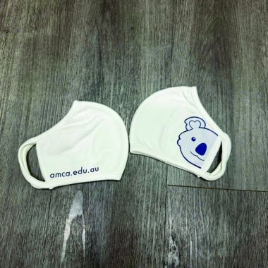 Khẩu Trang Vải Trắng In Logo - Quà Tặng Doanh Nghiệp Giá Rẻ