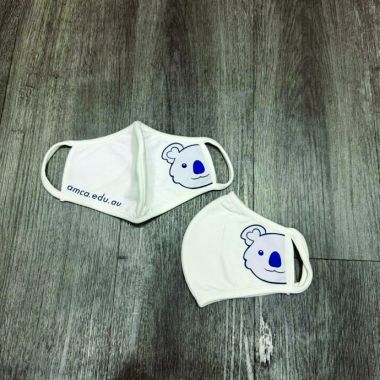 Khẩu Trang Vải Trắng In Logo - Quà Tặng Doanh Nghiệp Giá Rẻ