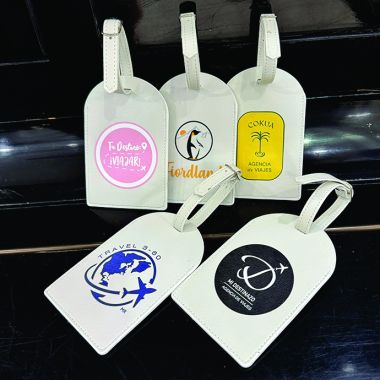 Thẻ Hành Lý Da PU In Logo – Luggage Tag Quà Tặng Du Lịch Cao Cấp