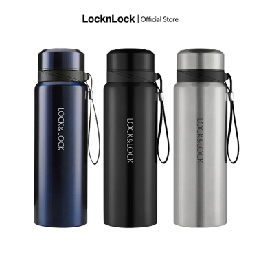Bình Giữ Nhiệt Vacuum Bottle LocknLock 800 ml Dây Treo In Logo Quảng Cáo
