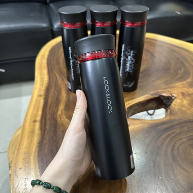 Bình Giữ Nhiệt Feather Light LocknLock 450 ml In Logo Quảng Cáo