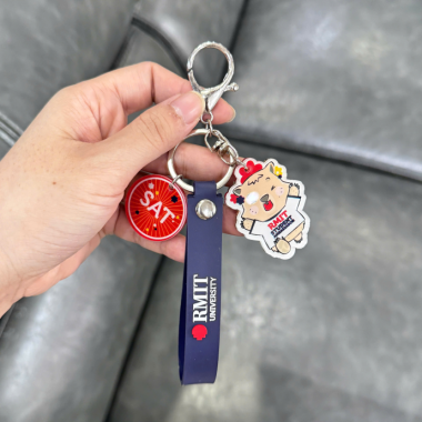 Móc Khóa Dây Silicon Kèm Charm Dễ Thương