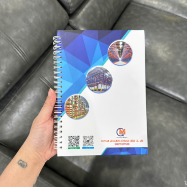 Sổ Tay Gáy Xoắn Bìa Cứng In Logo Theo Yêu Cầu
