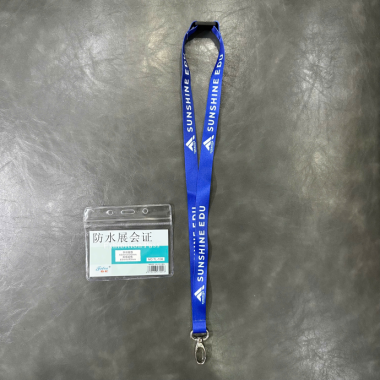 Dây Đeo Thẻ Satin In Logo Kèm Bao Thẻ – SUNSHINE EDU – Quà Tặng Sự Kiện