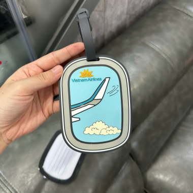Thẻ Hành Lý Cao Su Dẻo Vietnam Airlines In Logo – In Theo Yêu Cầu