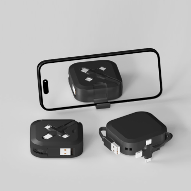 Cáp Sạc Nhanh 3 Trong 1 Tích Hợp Giá Đỡ – Thiết Kế Nhỏ Gọn, Đa Năng