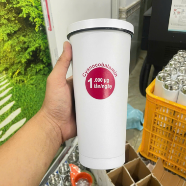 Ly Giữ Nhiệt Trắng In Thông Điệp – Thiết Kế Đơn Giản, Thích Hợp Quà Tặng Sức Khỏe