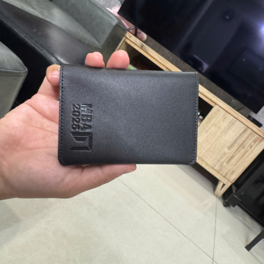 Ví Đựng Thẻ Da PU Khắc Logo – Thiết Kế Đơn Giản, Sang Trọng