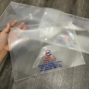 Bìa Hồ Sơ Nhựa In Logo – Folder Tài Liệu Doanh Nghiệp