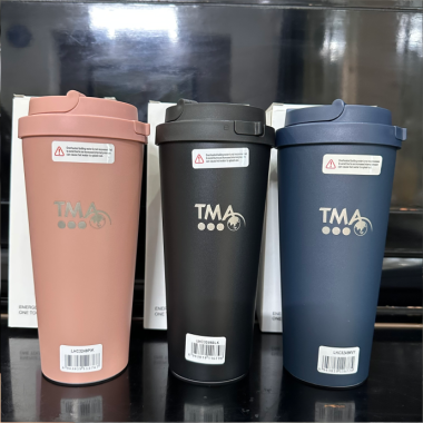 Bình Giữ Nhiệt Nắp Bật One-Touch 550ml Màu Trơn – Quà Tặng Sang Trọng, In Logo Theo Yêu Cầu